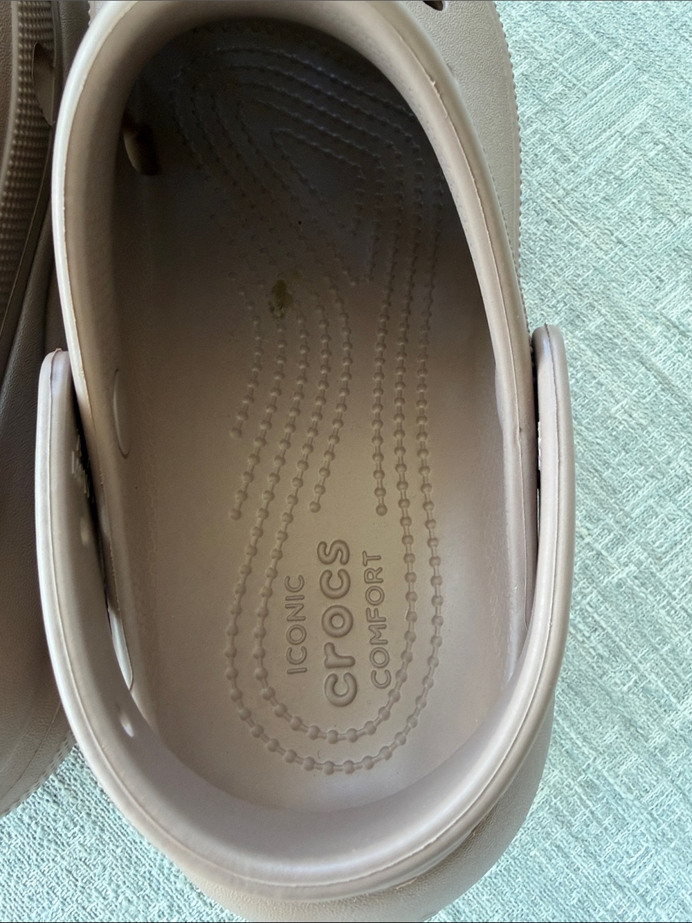 Crocs Classic Crush Slide in Latte Women's Size 10 Men's Size 8 Chunky Platform - Picture 8 of 13